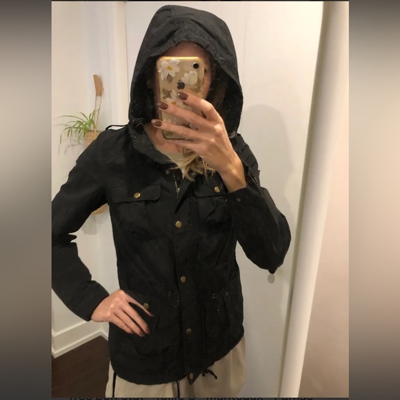 H&M DIVIDED black parka coat - Picture 5 of 6